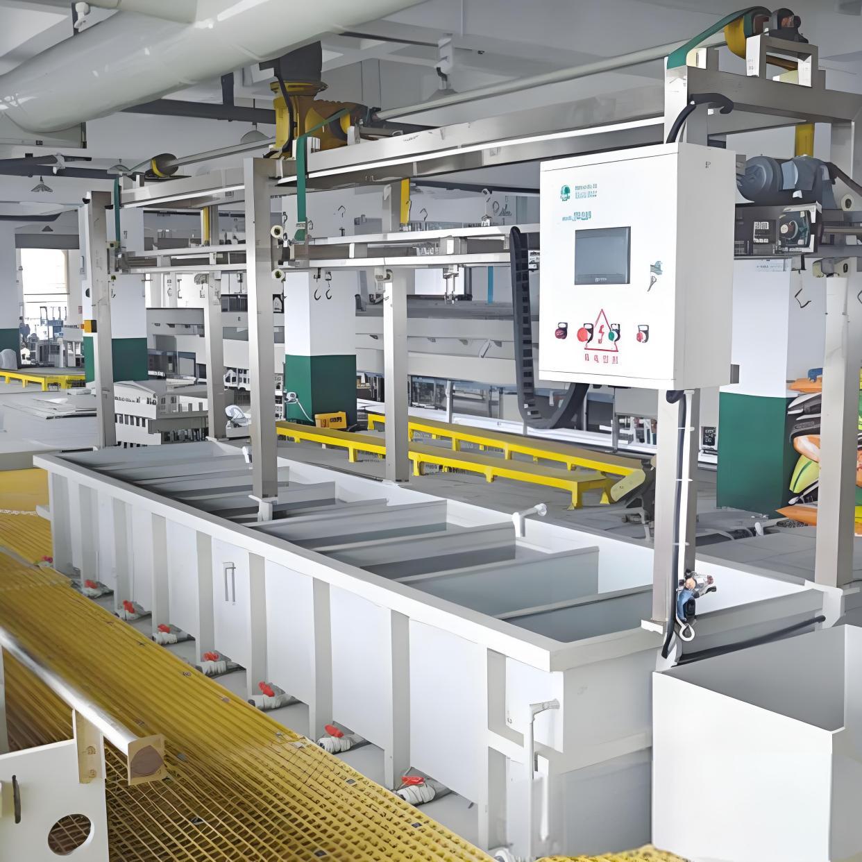 安中環(huán)保型手動(dòng)電鍍生產(chǎn)線設(shè)備及成套廢水廢氣裝置